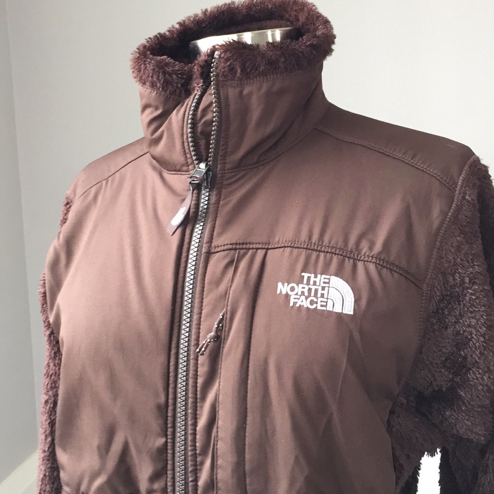 Fuzzy women's North Face jacket